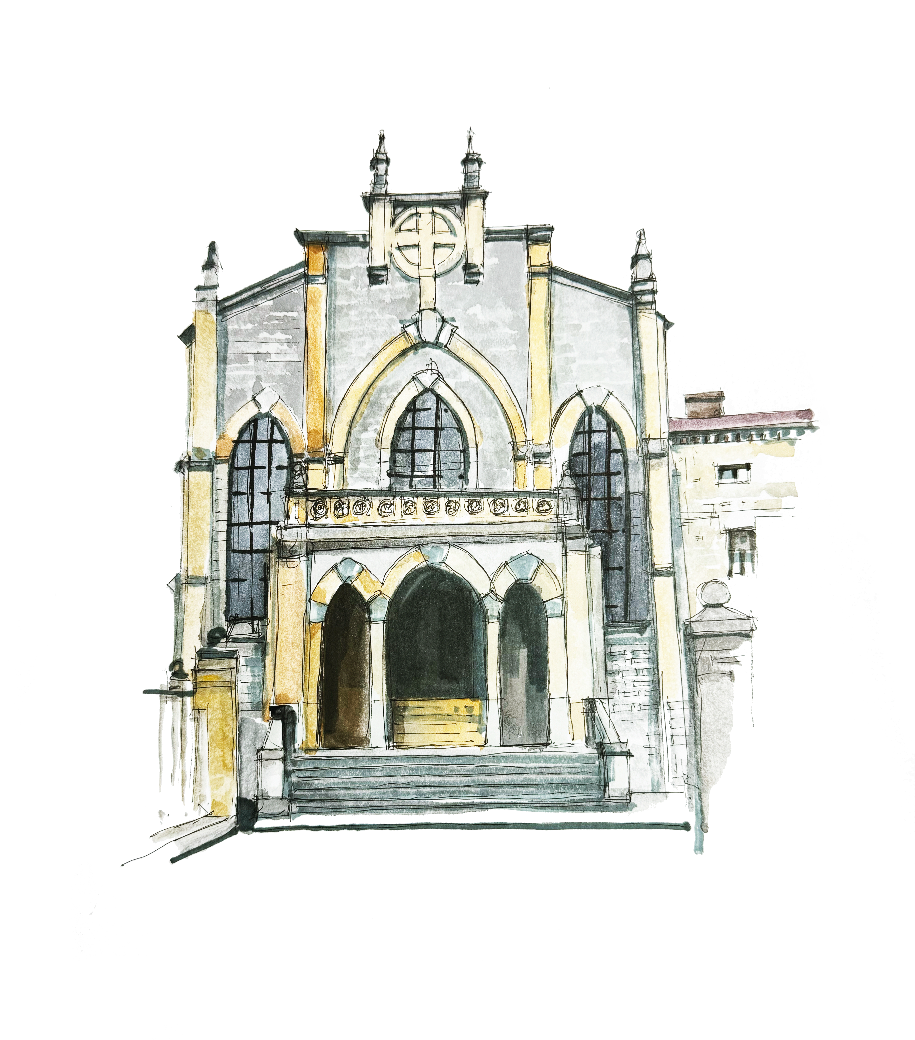 Botanical House Illustration